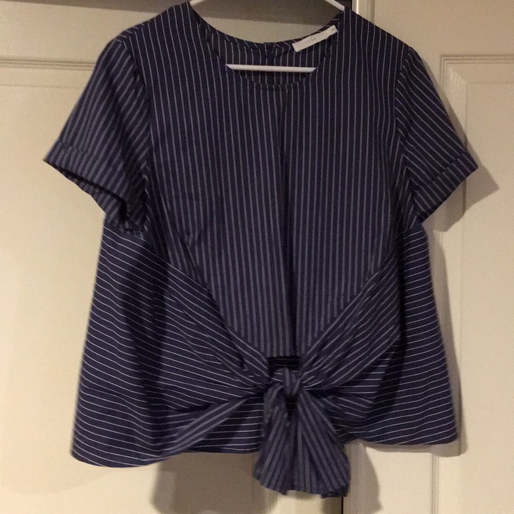 Lush navy striped shirt